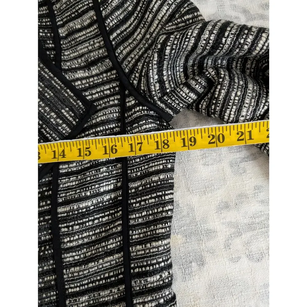 Milly Open Front Wool Blend Tweed Jacket - Picture 13 of 14